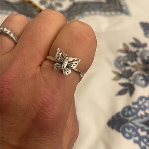 Pandora Silver Butterfly Ring